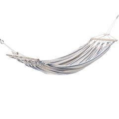 Chico Single Hammock Cotton 3 White-Blue by Chico CI-1103 color blue