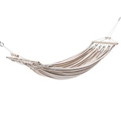 Chico Single Hammock Cotton 5 White-Brown by Chico CI-1105 color brown