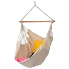 Relaxa Natur scaun suspendat bumbac uni alb by MacaMex MA-11400 color natur / beige