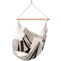 Scaun suspendat Relaxa Cafe din bumbac maro, bej by MacaMex MA-11403 color brown