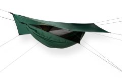 Hamac de călătorie Safari Deluxe Classic XXL A-Sym cu plasă de țânțari și prelată by Hennessy Hammocks MA-02044 color green