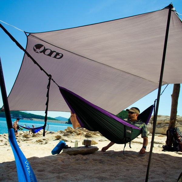 Regenschutz mit H&auml;ngematte