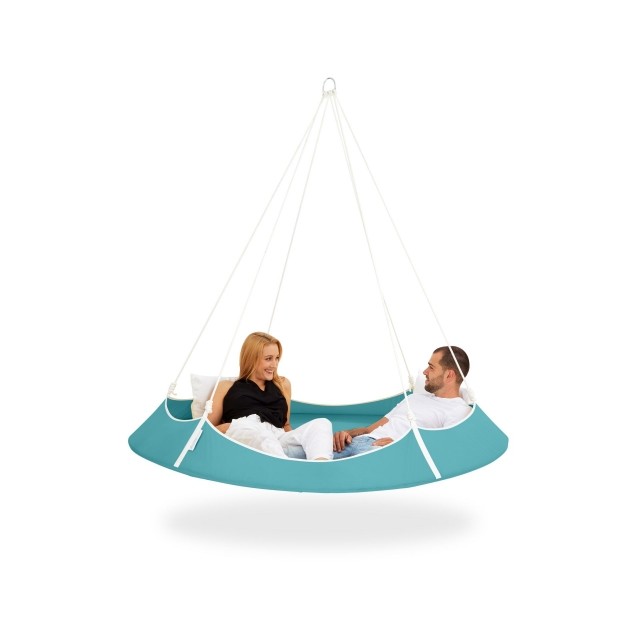Pat agățat Tipi Style aqua albastru 1.8m, rezistent la intemperii by Hangout Pod TI-HAB18WEAQ color turquoise