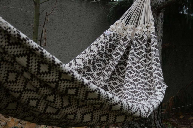 Hamac Brasil Deluxe Jacquard Terra by MacaMex MA-01099 color brown