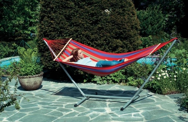 Jet Set - Hammock Stand with Hammock by El Colmal EL-4215000 color red