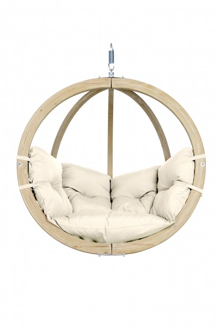 Scaun Globo Natura Natura rezistent la intemperii by Amazonas AZ-2030820 color natur / beige