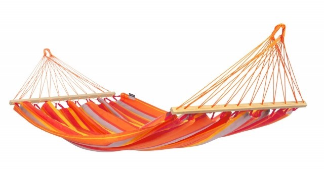 Alisio Toucan - hamac simplu rezistent la intemperii cu bară de împrăștiere, portocaliu 300 cm by La Siesta LS-ALR14-28 color red
