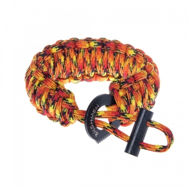 Brățară cu aprinzător de foc și frânghie paracord 6 metri portocaliu by Bushmen BU-1BRCA6F color red