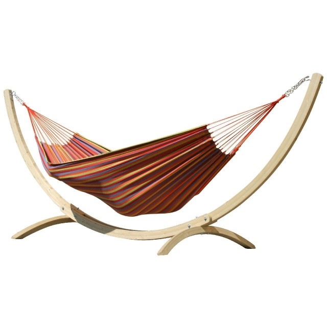 Hamac cu cadru Siesta Grande Deluxe Primavera Set by MacaMex MA-90003 color multicolor
