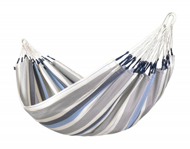 Brisa Sea Salt - hamac simplu rezistent la intemperii, albastru-alb 300 cm by La Siesta LS-BRH14-13 color blue