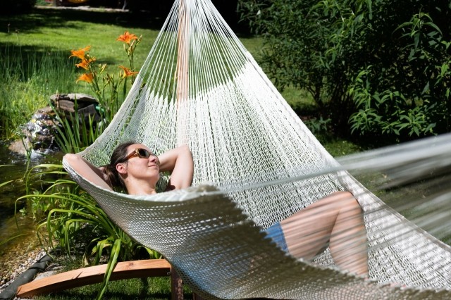 Mammut hamac plasă extra groasă de plasă Super Nylon alb - rezistent la UV by MacaMex MA-00760 color white