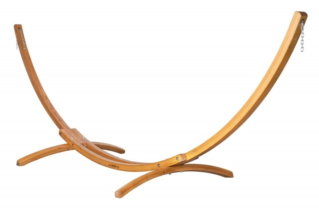 Hamac stand de lemn de larice Elipso Kingsize by La Siesta LS-ELS40-1 color brown