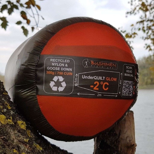 Underquilt GLOW™ -2 protecție pentru plapuma de 140 cm lățime by Bushmen BU-1HAUNGL-2 color green
