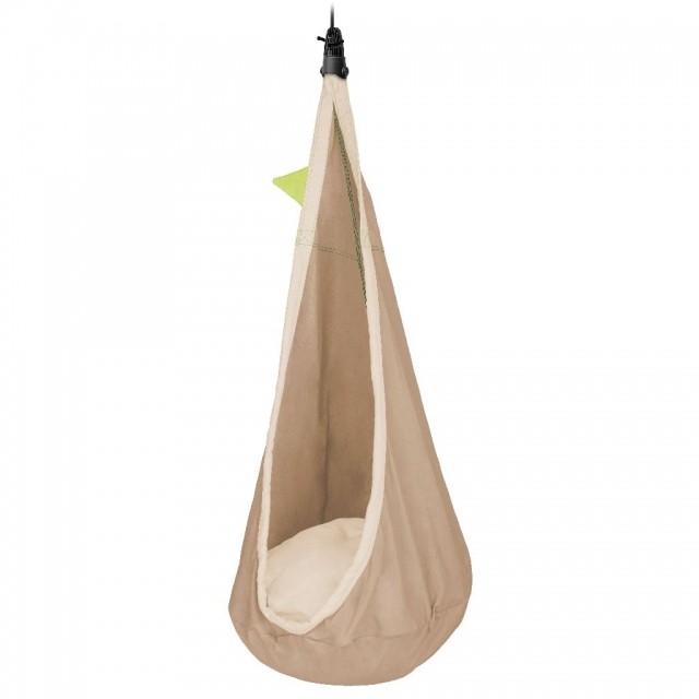 Joki Teddy - Peșteră suspendată pentru copii din bumbac organic bej by La Siesta LS-JCD70-61 color beige