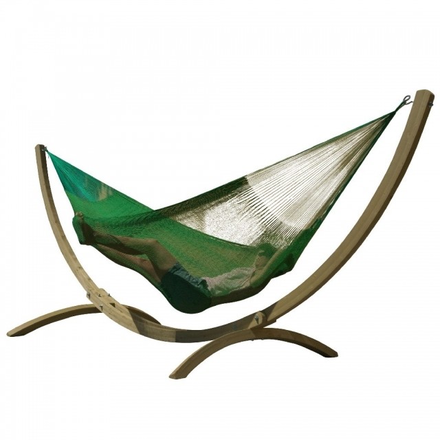 Siesta Grande Deluxe Double Plus Verde deschis Verde deschis by MacaMex MA-901033 color green