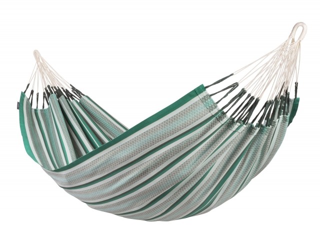 Modesta Agave - Hamac dublu din bumbac organic, verde by La Siesta LS-MOH16-X4 color green