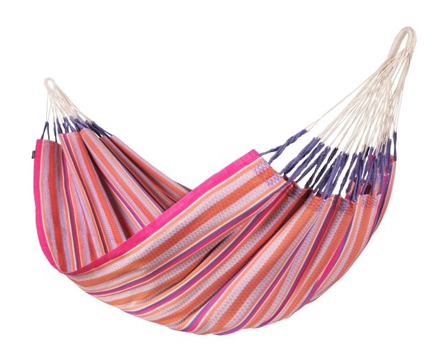 Modesta Flamingo - hamac king-size din bumbac organic, roz by La Siesta LS-MOH18-X2 color pink