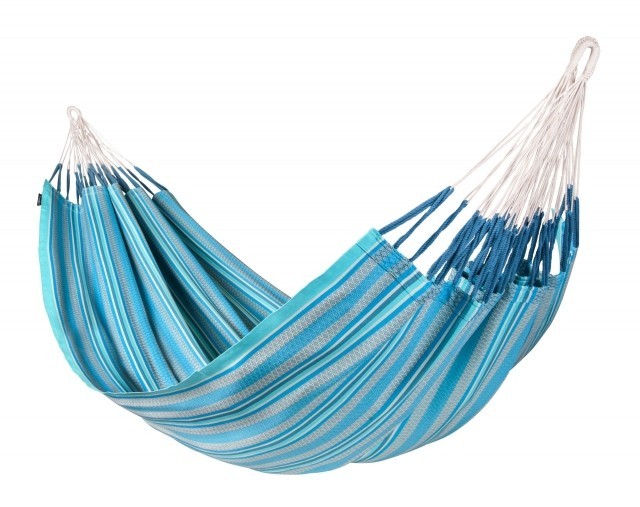 Modesta Azure - hamac king-size din bumbac organic, albastru by La Siesta LS-MOH18-X3 color blue