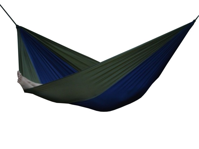 Parachute Hammock - Double (Navy/Olive) by Vivere VI-PAR21 color blue