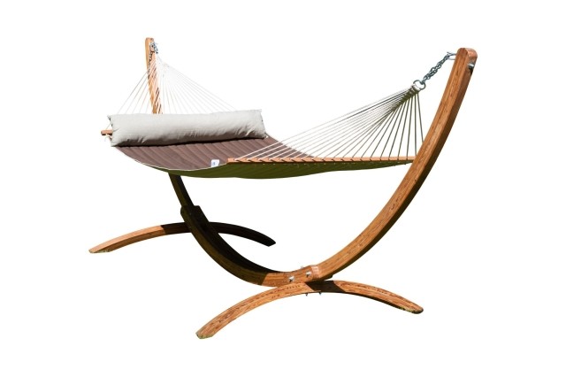Set de hamace Siesta Grande Deluxe California Terra (certificat FSC™) by MacaMex MA-90613 color green