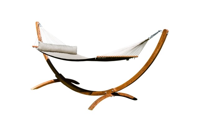 Set de hamace Siesta Grande California Terra (certificat FSC™) by MacaMex MA-90612 color green