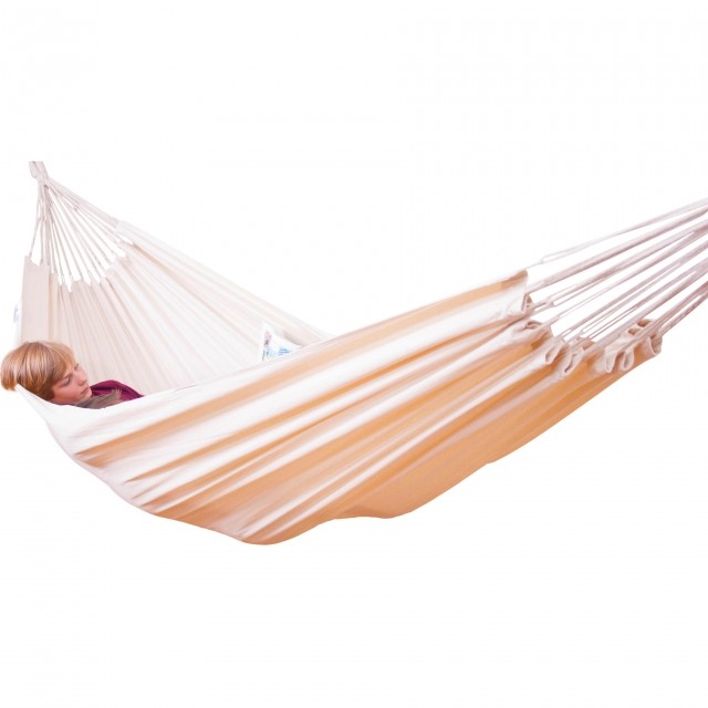 Hamac din pânză de bumbac alb natural 350 cm by Outfitters Essentials OE-01000350 color natur / beige