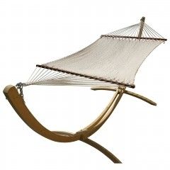 Set de hamace Siesta Grande Deluxe DREAMER (certificat FSC™) by MacaMex MA-09007003 color white